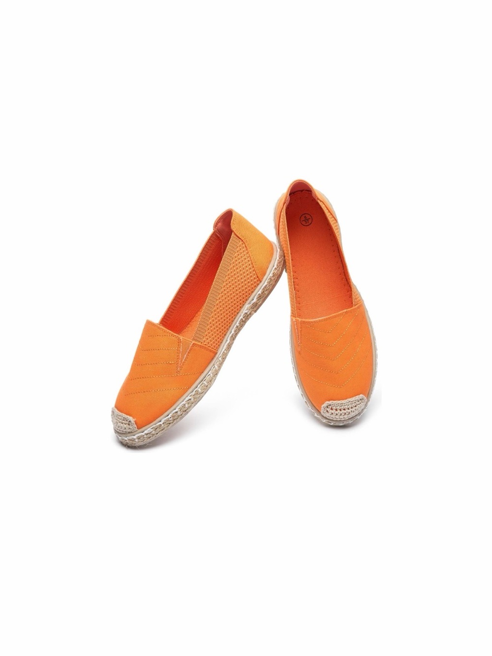 Orange Women's Espadrille Slip-On Shoes